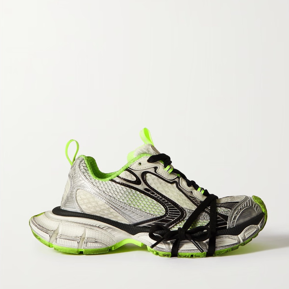 New Authentic BALENCIAGA 3XL distressed mesh and rubber sneakers - Picture 8 of 14